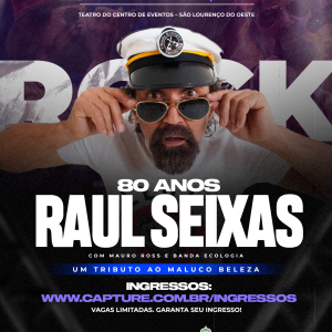 80 anos Raul Seixas - prata