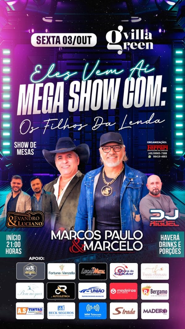 Mega Show! marcos Paulo e Marcelo - PRATA