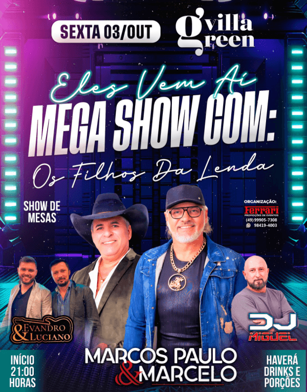 Mega Show! marcos Paulo e Marcelo - BRONZE