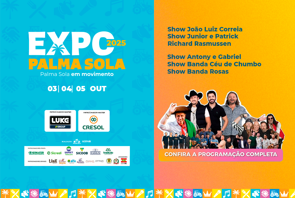 Expo Palma Sola movimentará negócios, economia e entretenimento em outubro