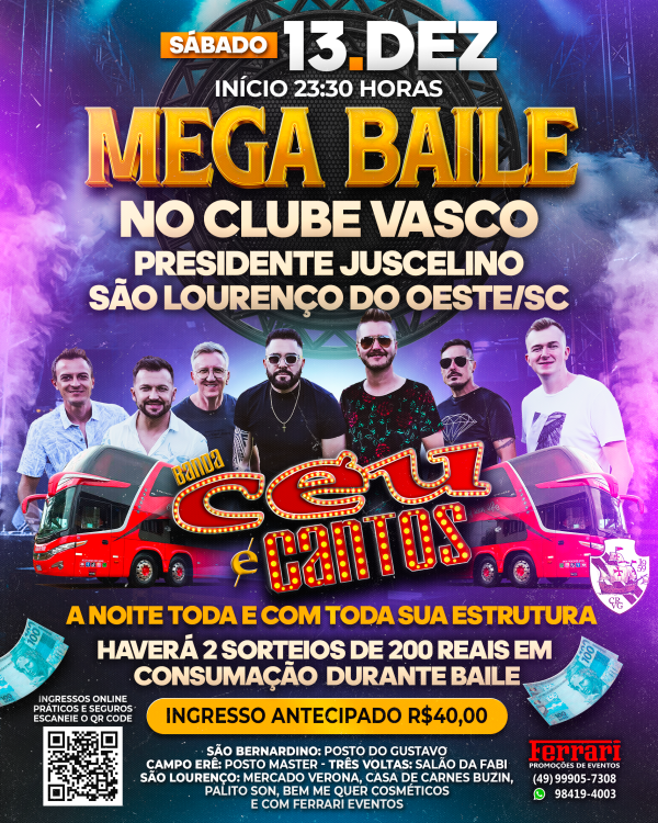MEGA BAILE No Vasco da Gama