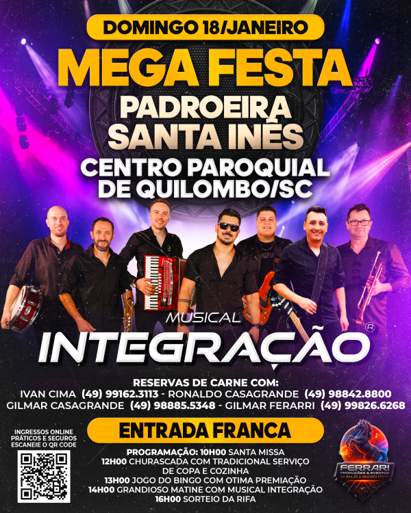 MEGA FESTA PADROEIRA SANTA INÊS